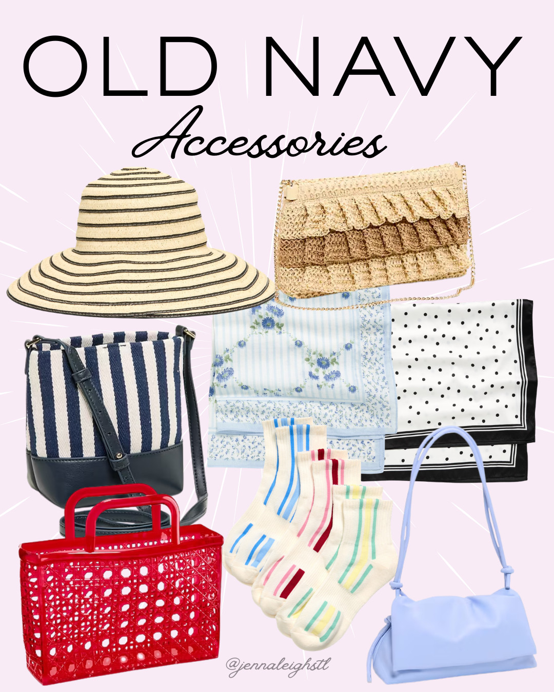 Fun bags, hats, and accessories from Old Navy. The perfect pieces to finish off your summer outfits. ☀️👜🧢 

 #LTKSeasonal #LTKSaleAlert #LTKMidsize