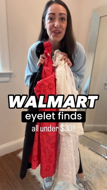Walmart eyelet finds
Under $30
Affordable fashion
Spring styles 
spring outfit
Eyelet dress
Eyelet top

#LTKVideo #LTKfindsunder50 #LTKSeasonal