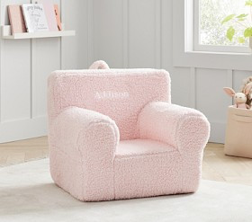 Anywhere Chair®, Blush Cozy Sherpa | Pottery Barn Kids