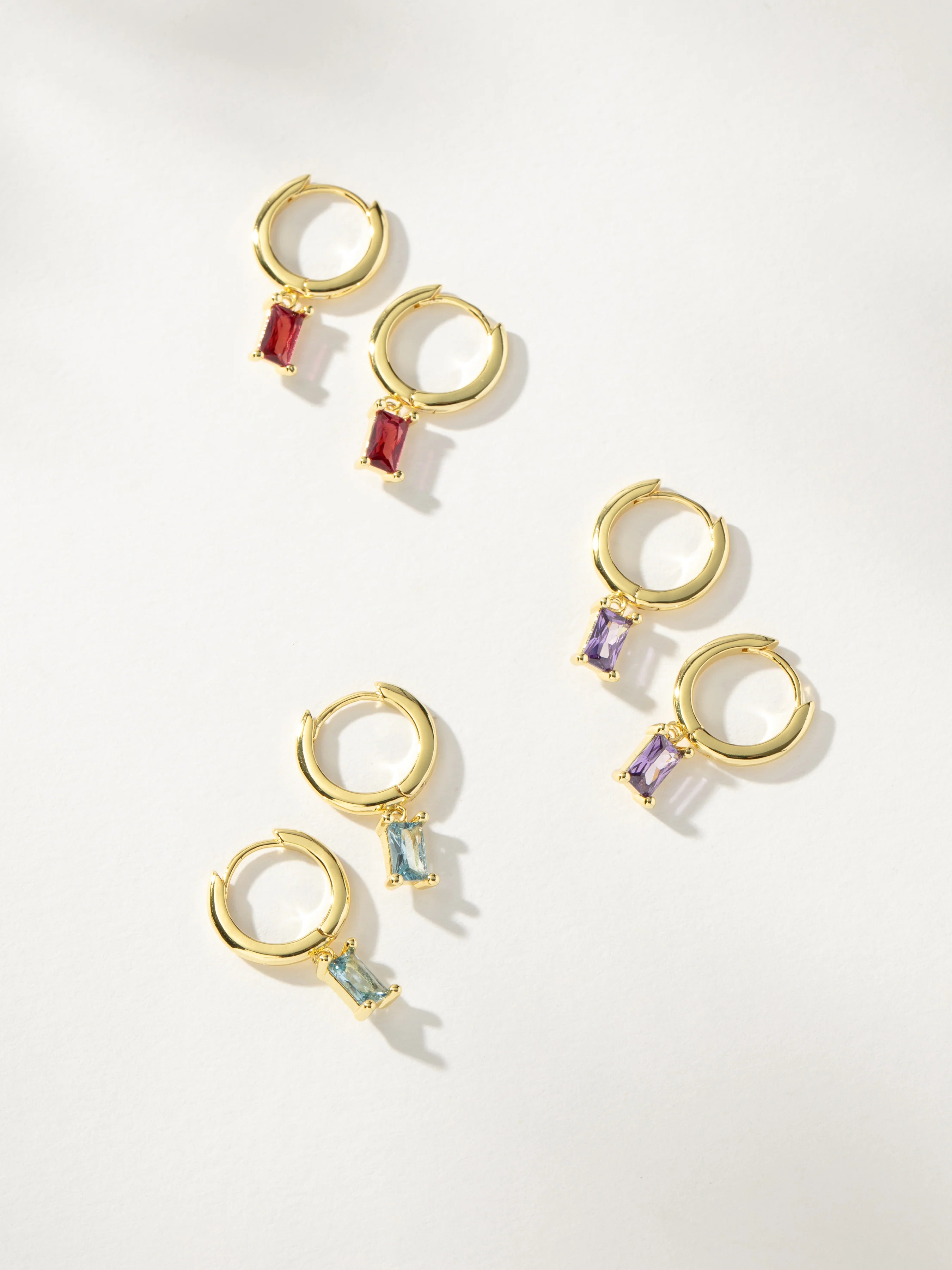 Birthstone Huggie Earrings | Uncommon James