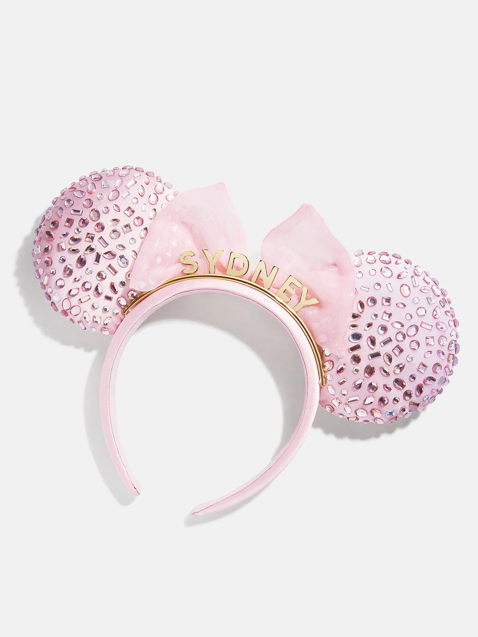 Disney Minnie Mouse Custom Soft Pink Ears Headband - Custom Soft Pink Minnie Mouse Ears | BaubleBar (US)