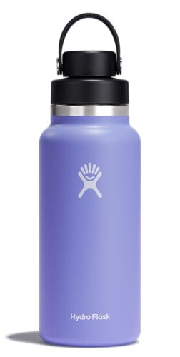 Hydro Flask Water Bottle - Insulated Stainless Steel - Wide Mouth Chug Lid, Non Spill, Leakproof in 32 Oz Lupine Purple | Amazon (US)