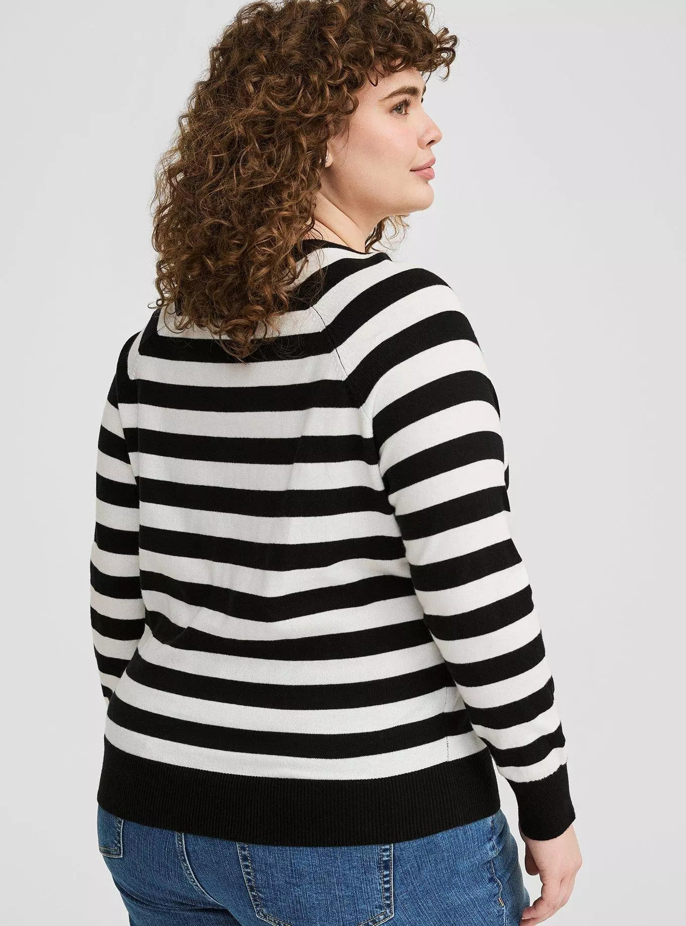 Cotton Cashmere V-Neck Sweater | Torrid (US & Canada)