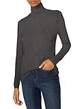 Amazon Brand - Daily Ritual Women's Rayon Spandex Fine Rib Long-Sleeve Layering Turtleneck Shirt, Ch | Amazon (US)