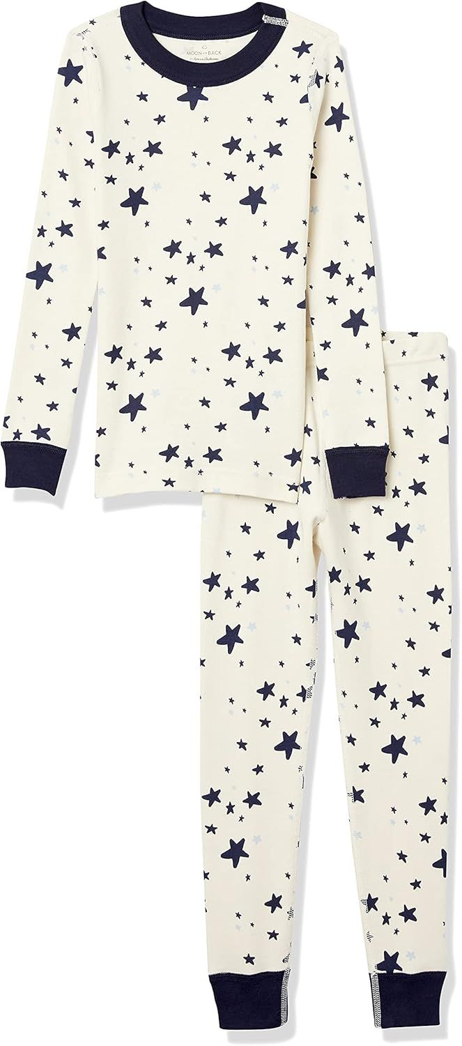 Moon and Back by Hanna Andersson Kids' 2 Piece Long Sleeve Pajama Set | Amazon (US)