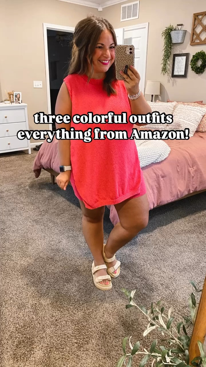 It was 65° & rainy today & I loved it!!! 🌧️ but here’s three colorful outfits to brighten up your day! Everything is from Amazon! 👏🏻

#LTKStyleTip #LTKFindsUnder50 #LTKFindsUnder100