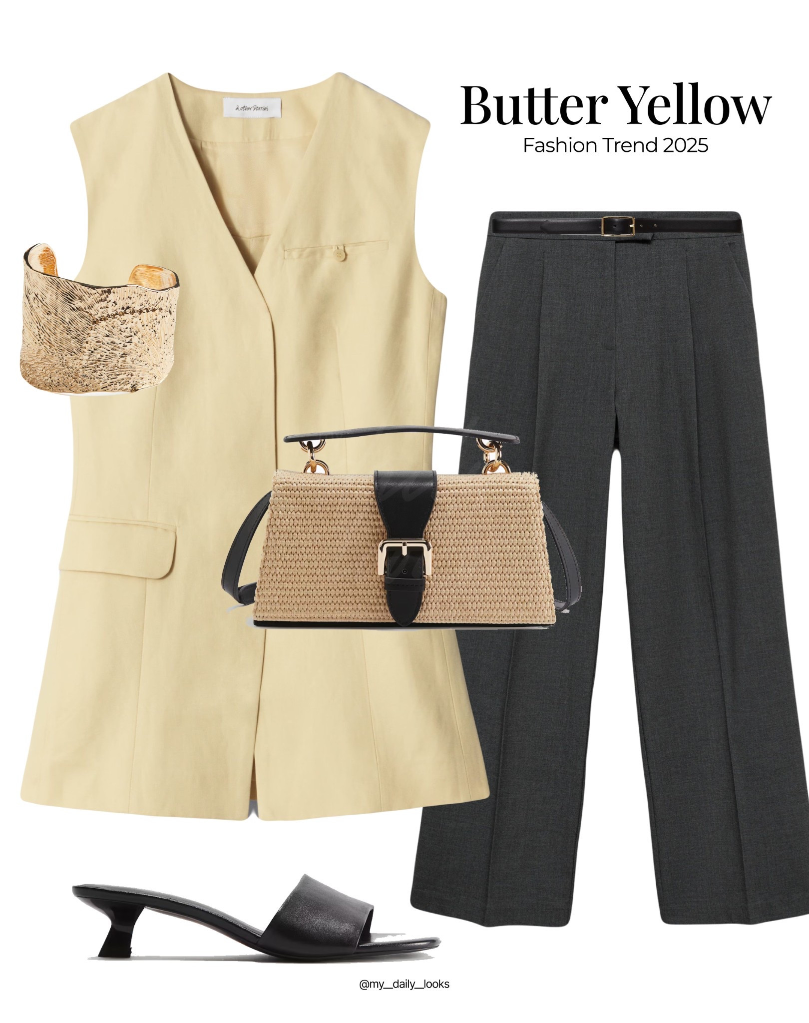 Butter yellow summer outfit 🖤

Check out more styling ideas in my profile. 

Summer outfit, summer inspo, H&M new in, Mango new in, holiday, vacation, summer style, butter yellow waistcoat, raffia bag.

#LTKbag #LTKsummer #LTKstyletip