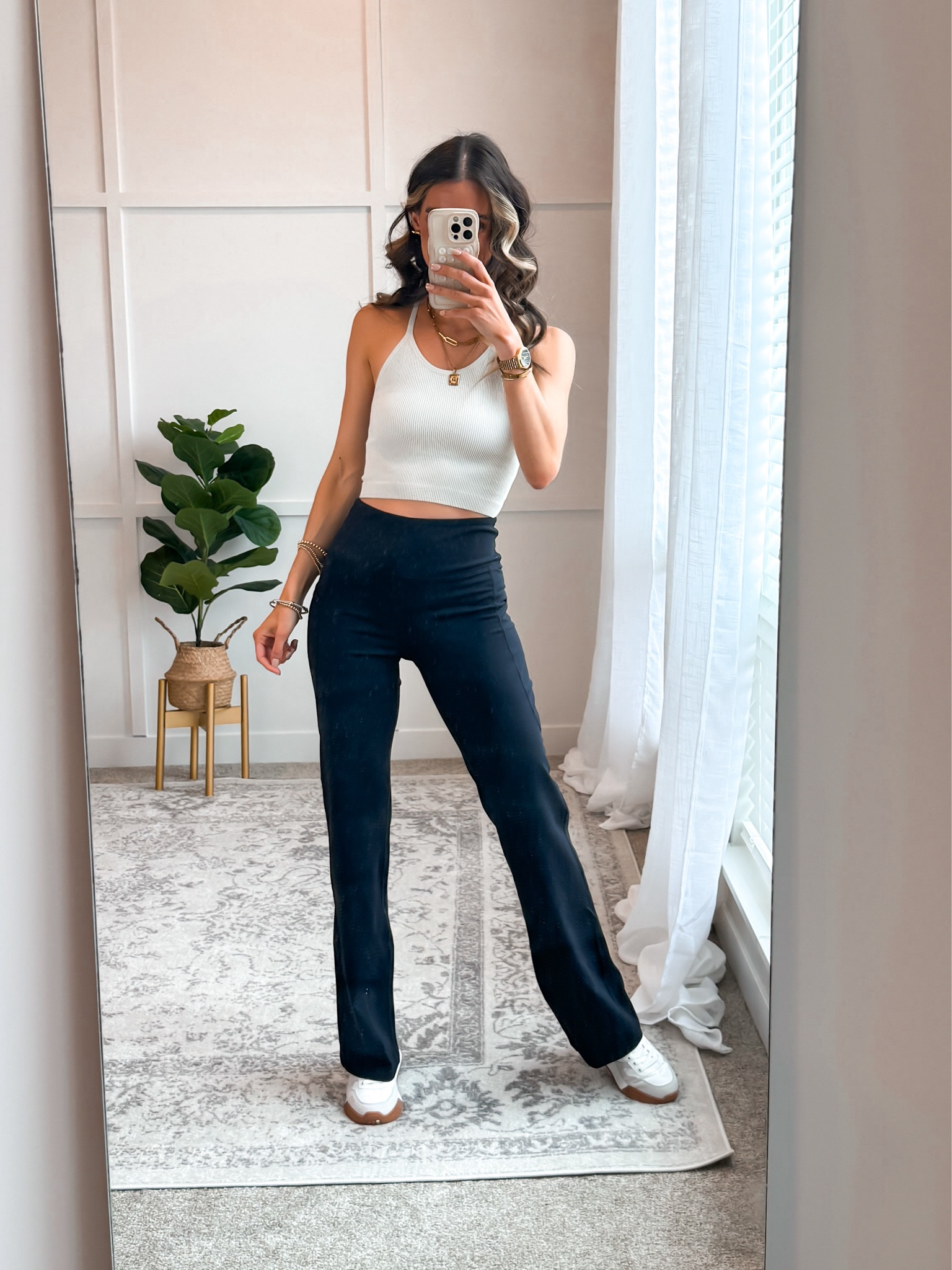 ✨I love these viral tanks but they don’t have a built in bra. Linking some options that do and that I also own & love. They look nearly identical! Come in short and long crop. I’m wearing the short here. Wearing a small and fits true to size. 

✨Leggings also come in multiple length options - I’m wearing a 32” small.

#traveloutfit #everydayoutfit #airportoutfit

#LTKfindsunder100 #LTKfindsunder50 #LTKstyletip