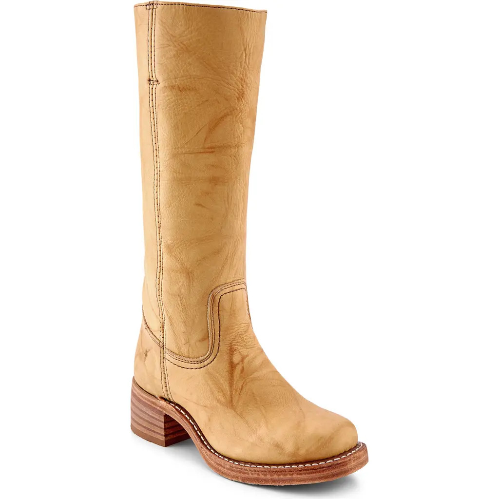 Frye Campus Knee High Boot in Banana - Montana Leather at Nordstrom, Size 9.5 | Nordstrom