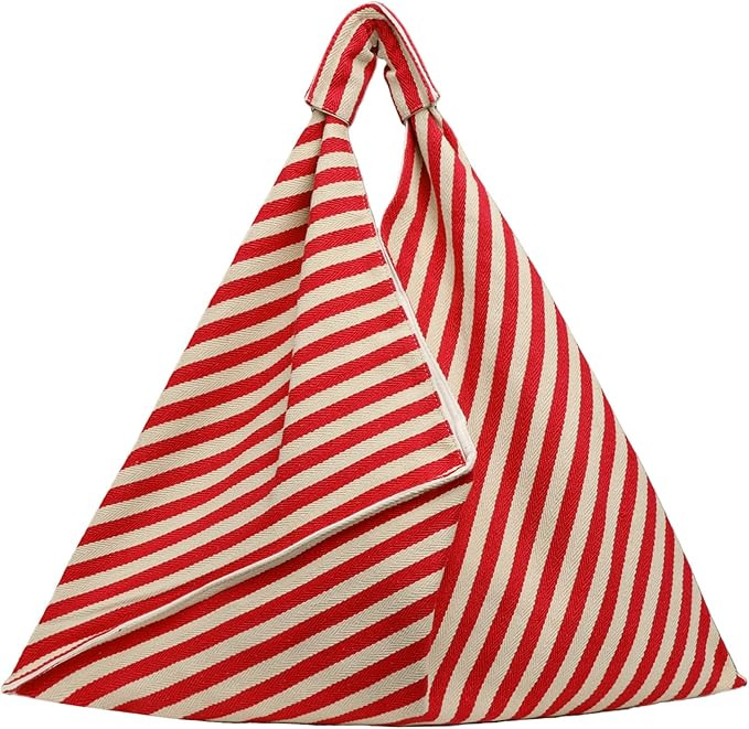 Bolsa de lona holgada para mujer, de algodón suave, para mujer, bonita bolsa de hobo para trabaj... | Amazon (US)