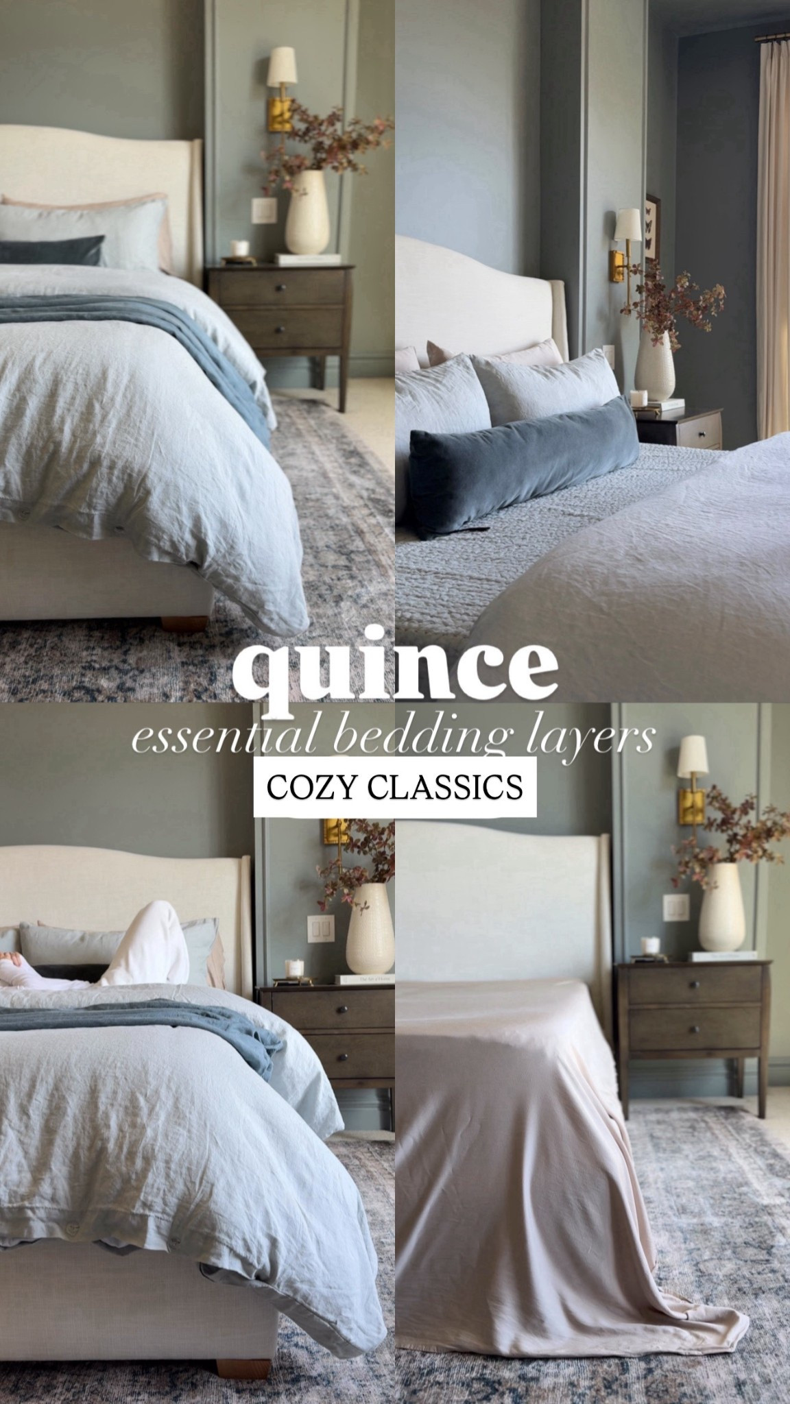 Just enough of the essential bedding layers + no more from @onequince (AD)

I’ve been a loyal fan of @onequince for years now, because they offer the highest quality, ethically sourced, DREAMY materials but at a price point that actually makes sense next to comparable options. 100% the best value for your money, and usually, 50% of retail price! 

If you’re ready for a bedding refresh, but can’t think through all the necessary layers, I’ve got you. Freely use my bedding formula, and you can’t miss: It always starts with fresh sheets. I chose their bamboo line, and this color is soooo dreamy! I opt for a solid duvet in the cooler months, and a simple quilt with great texture. Drape a throw blanket across (or do what I do, and put your extra duvet cover across for an easy bedding change when washing day rolls around.) Simple, right?
And soooo gorgeous. 

Xoxo,
Andrea

@shop.ltk #ltkit #ltkhome #quincepartner #paidlink #beddingrefresh #beddinglayers #newbedding #bedroominspo #bedroomdecor #quilt #duvet #beddinginspo #beddings 

New bedding, fall home, fall bedding, bedding refresh, duvet, duvet cover set, blue bedding, primary bedroom, cozy bedding layers, bedding ideas, bedding inspiration, Quince bedding

#LTKHome #LTKselfcare #LTKGiftGuide