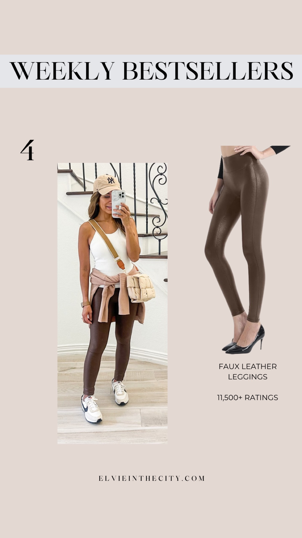 My #4 bestseller from last week are these faux leather leggings.

Fall outfit, fall pants, fashion over 40, leggingss

#LTKOver40 #LTKStyleTip #LTKFindsUnder50