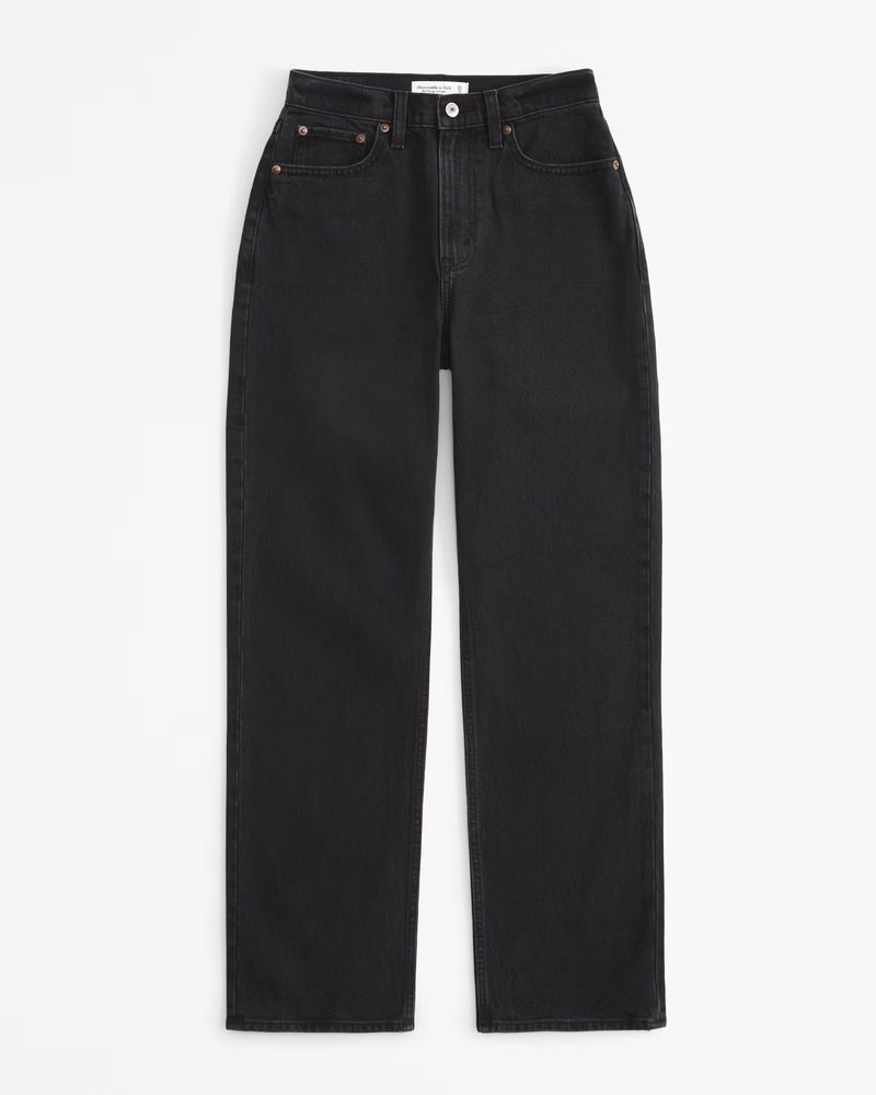 Women's High Rise Vintage Straight Jean | Women's Back In Stock | Abercrombie.com | Abercrombie & Fitch (UK)