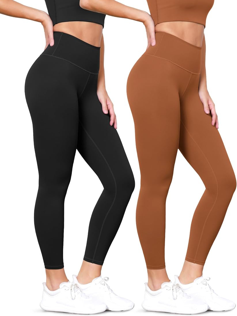 ODODOS ODLEX 2-Pack 7/8 Workout Leggings for Women High Waist Tummy Control Running Athletic Capr... | Amazon (US)