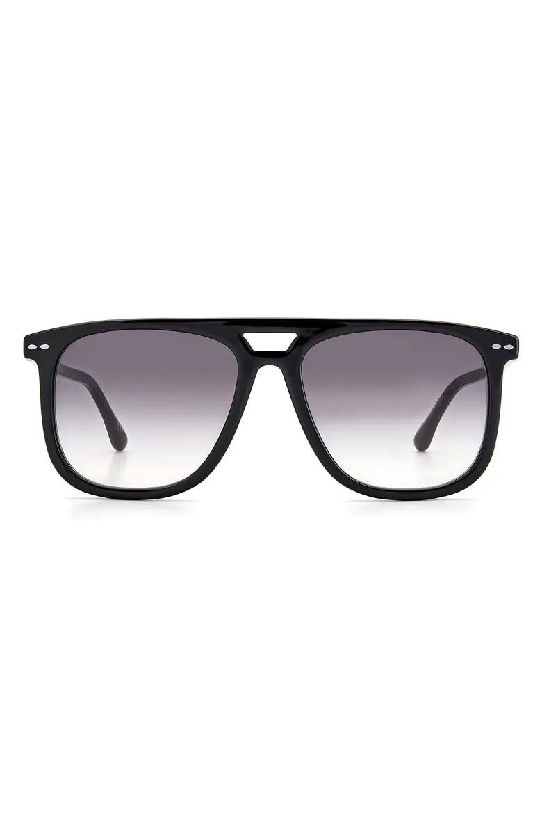 56mm Gradient Flattop Sunglasses | Nordstrom