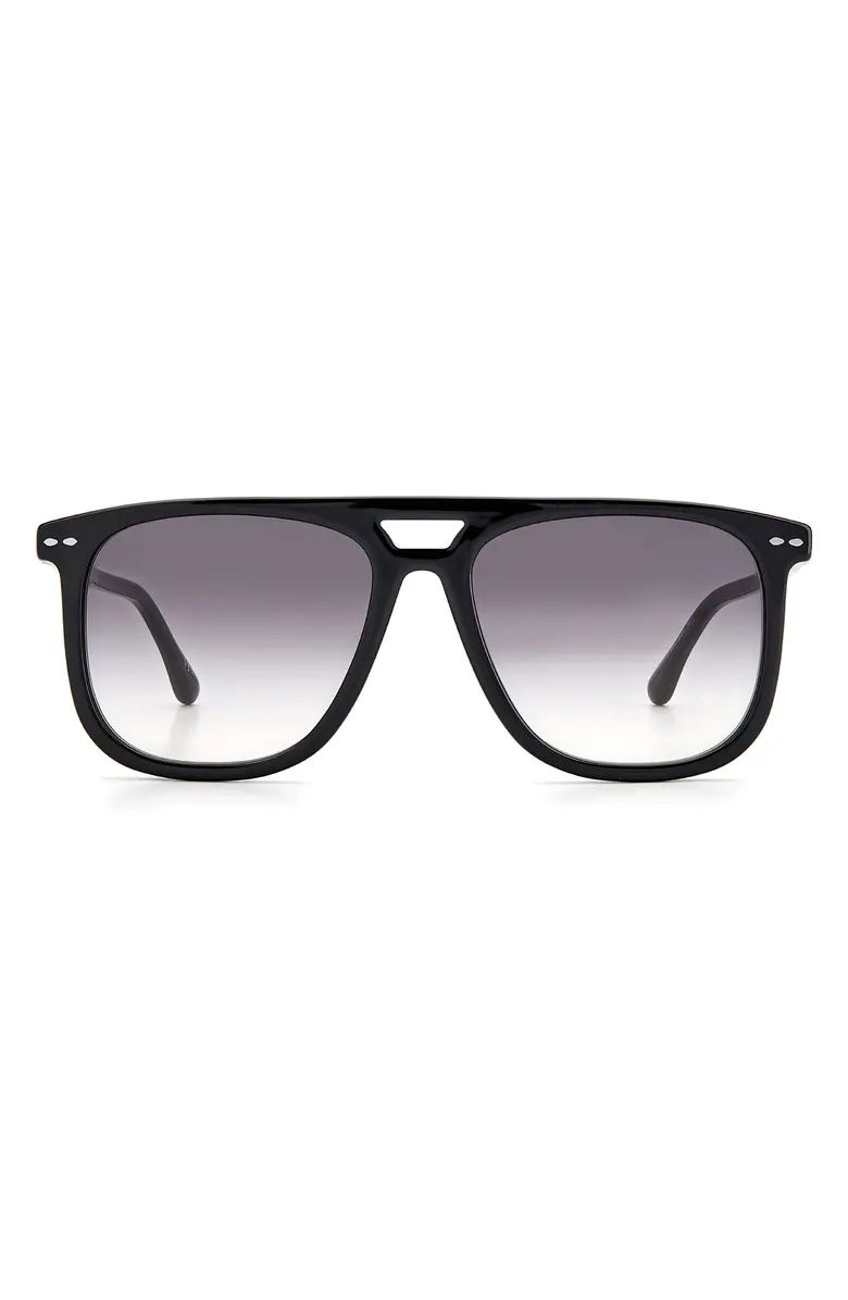 56mm Gradient Flattop Sunglasses | Nordstrom