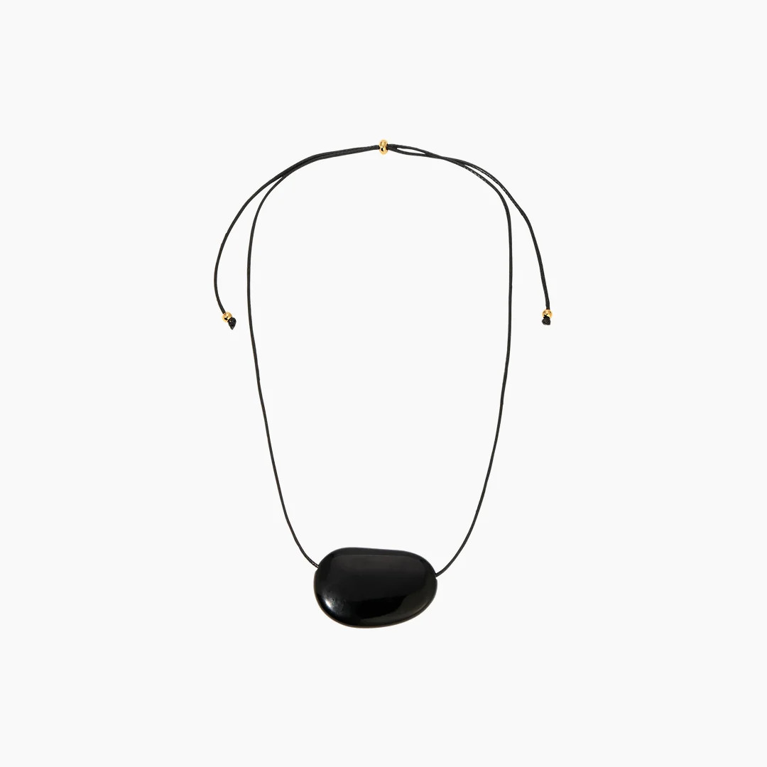 JULIA NECKLACE SILVER / BLACK | Heaven Mayhem