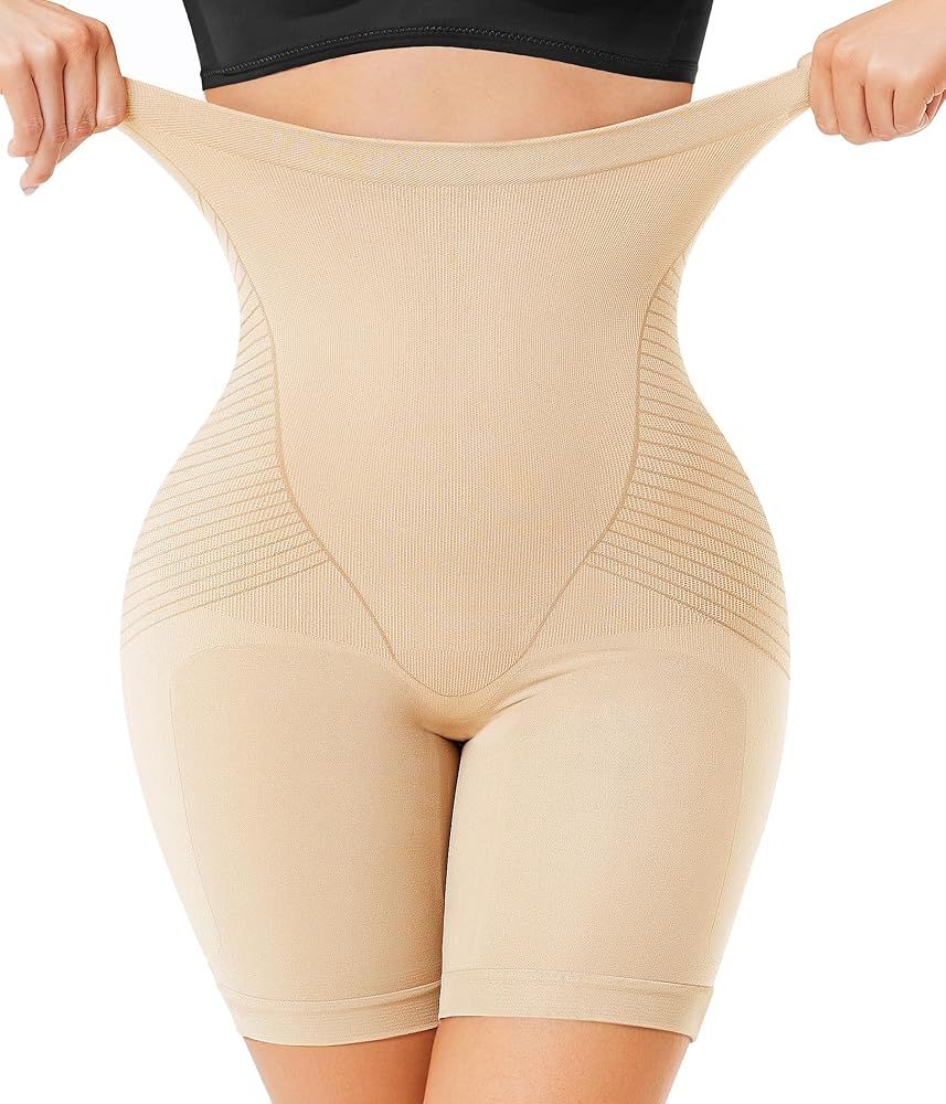 Nebility Shapewear for Women Tummy Control Panties Thigh Slimmer High Waist Body Shaper Shorts Bu... | Amazon (US)