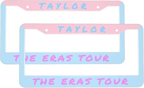 2 Pcs Singer Taylor License Plate Frame - The ERAS Tour Car Decoration & Accessories for Fans Gif... | Amazon (US)