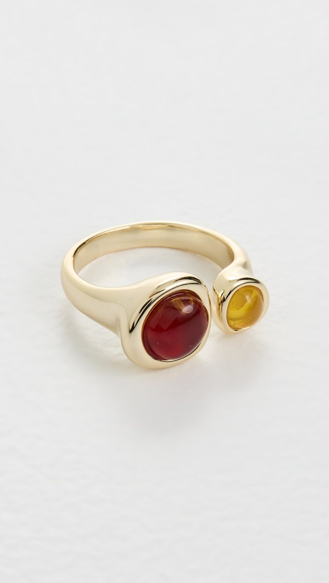 Amber Honey Resin Stud Ring | Shopbop