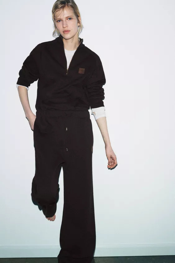 PLUSH TROUSERS WITH PATCH | Zara UK