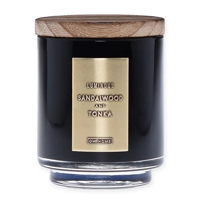 DW Home Sandalwood and Tonka Wood-Accent 4 oz. Jar Candle in Black | Bed Bath & Beyond