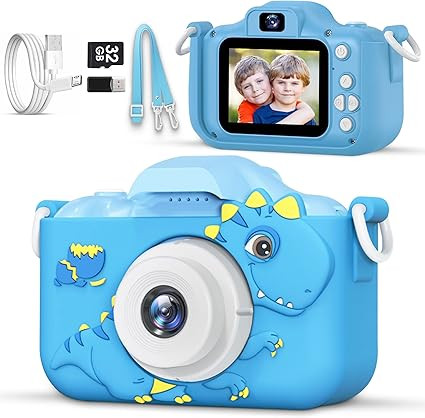 Kids Camera Toys for 3, 4, 5, 6, 7, 8, 9 Years Old Boys Girls, Selfie 1080P HD Video Dual Lens Ch... | Amazon (US)