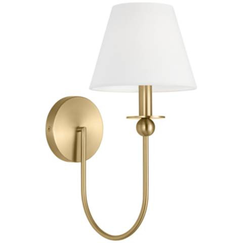 Visual Comfort Studio  Elsay Small Sconce  Torpedo  7"  Satin Brass | Lamps Plus