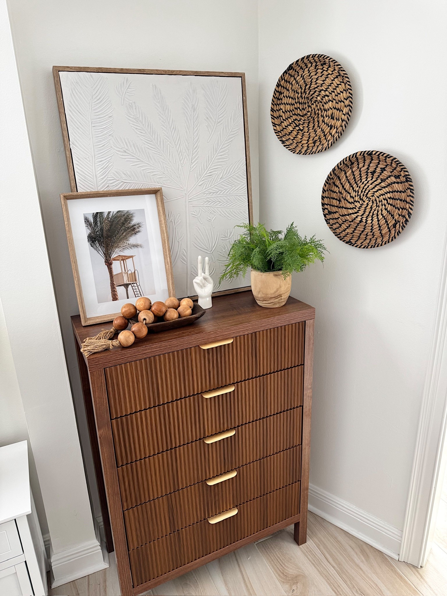This tall dresser is the perfect find for a smaller space! It adds so much character to this nook in my room. 

#LTKHome #LTKSeasonal