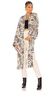 Free People Play It Cool Kimono in Ivory Combo from Revolve.com | Revolve Clothing (Global)