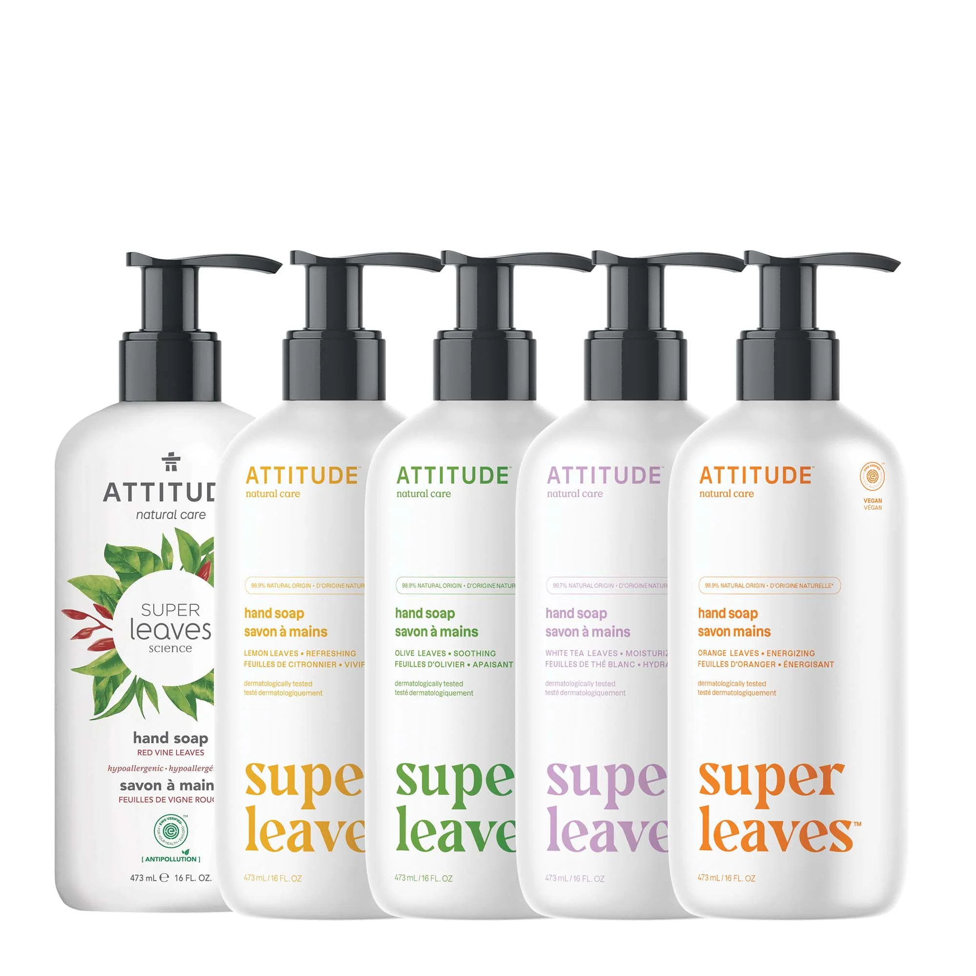 5 Liquid Hand Soaps Bundle | ATTITUDE