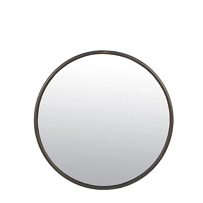 Antique Bronze Metal Round Mirror, 24 in. | Kirkland's Home