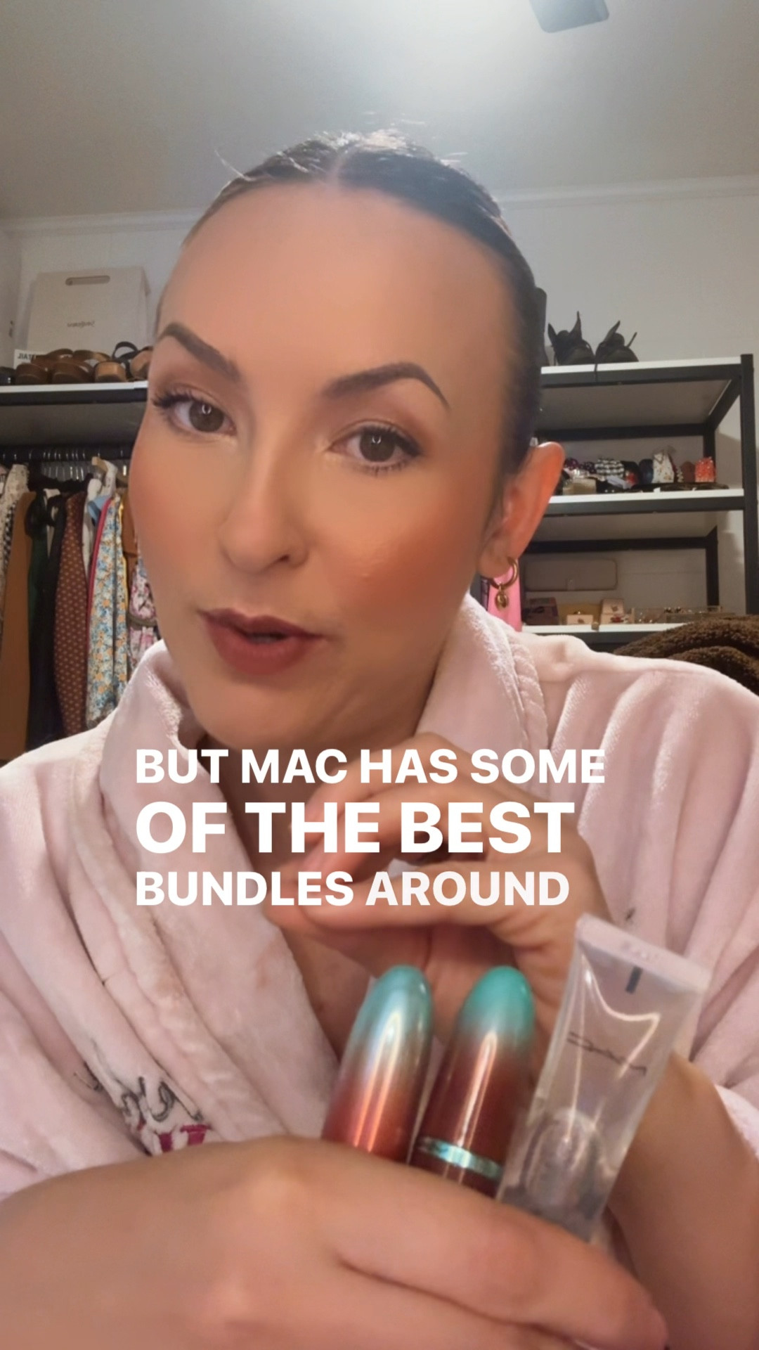 Don’t walk… RUN 🏃🏽‍♀️💄
I’m not gatekeeping the best deals out there, and right now MAC is doing the absolute most with their lip bundles. This one is only $20 — yes, you read that right — and it comes with:
✨ Two full-size lipsticks
✨ One full-size clear gloss

If you’ve been wanting to refresh your lip collection for the holidays or just love a good beauty steal… this is the moment. I linked it for you because savings this good deserve to be shared. 🤎
