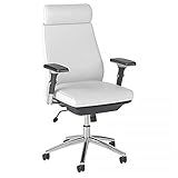 Bush Business Furniture Metropolis High Back Executive Office Chair, White Leather | Amazon (US)