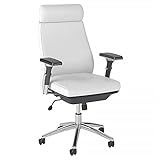 Bush Business Furniture Metropolis High Back Executive Office Chair, White Leather | Amazon (US)