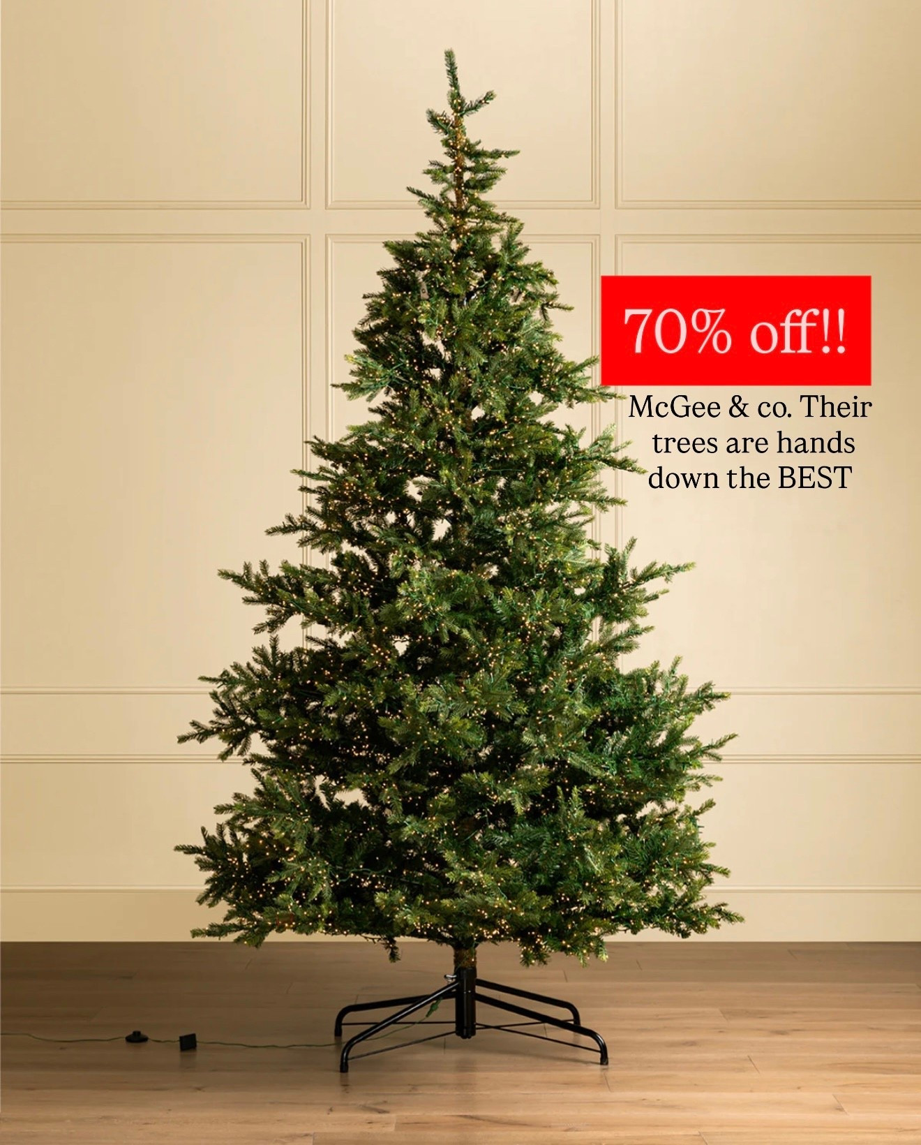 This is an incredible deal. McGee and Co trees are known to be the best. I have one and it’s hands-down my very favorite. I love the twinkle lights available in two sizes five and 10 foot. I’ve never seen it this slow.

#LTKdayinmylife #LTKSaleAlert #LTKHome