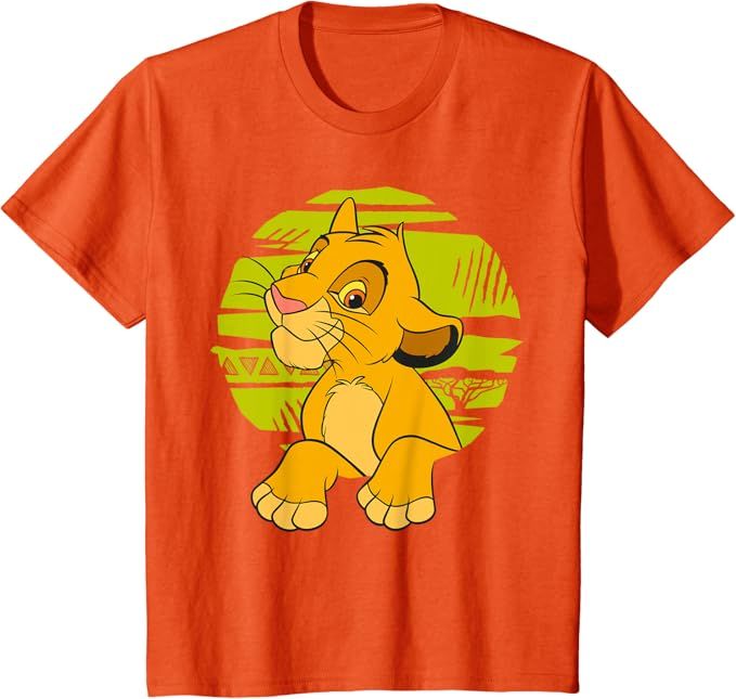 Disney The Lion King Young Simba Paws Green 90s T-Shirt T-Shirt | Amazon (US)