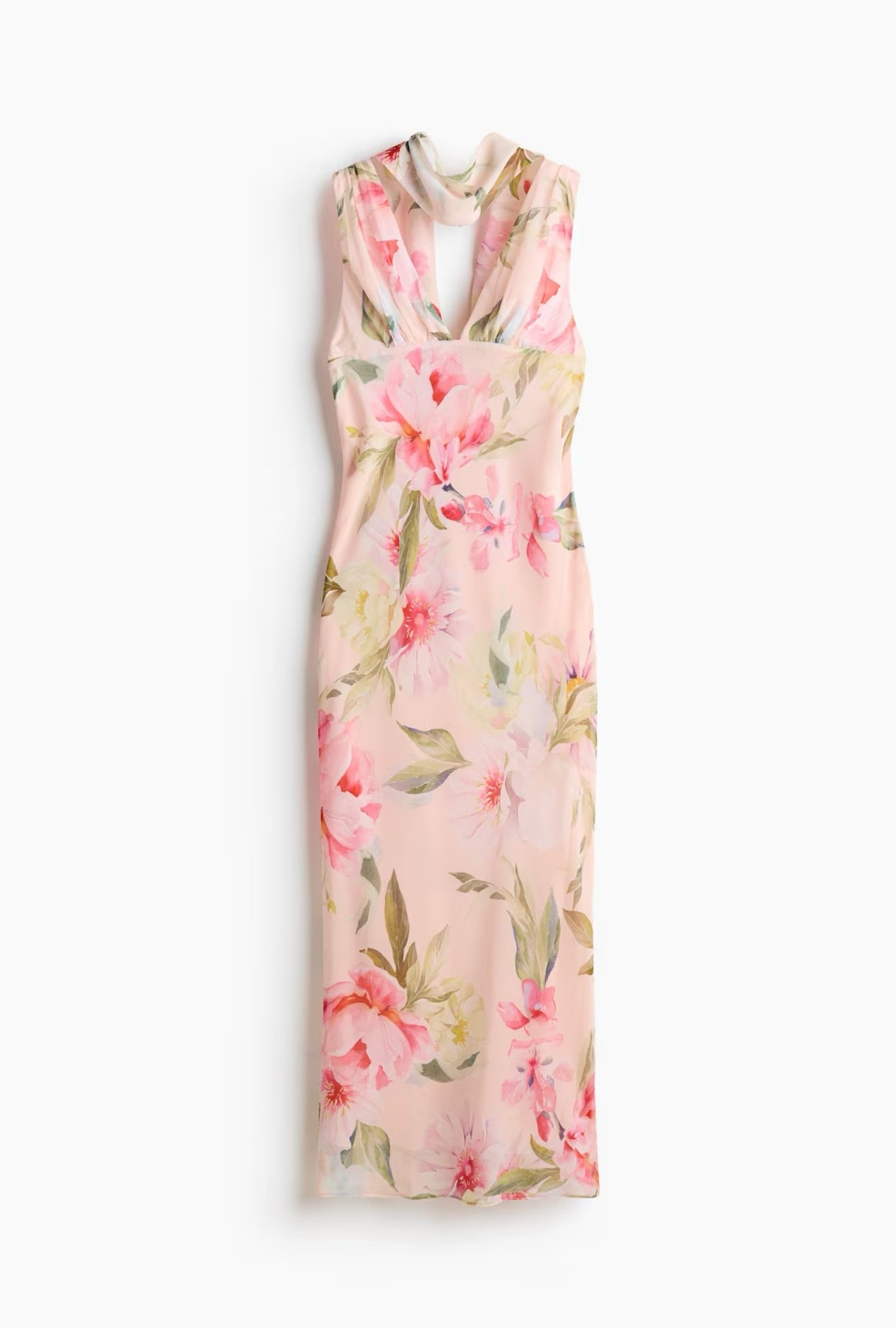 Pink floral midi dress 
Wedding guest dress 

#LTKSeasonal