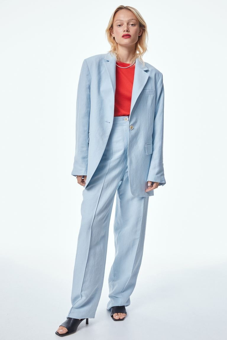 Linen-blend Dress Pants | H&M (US + CA)