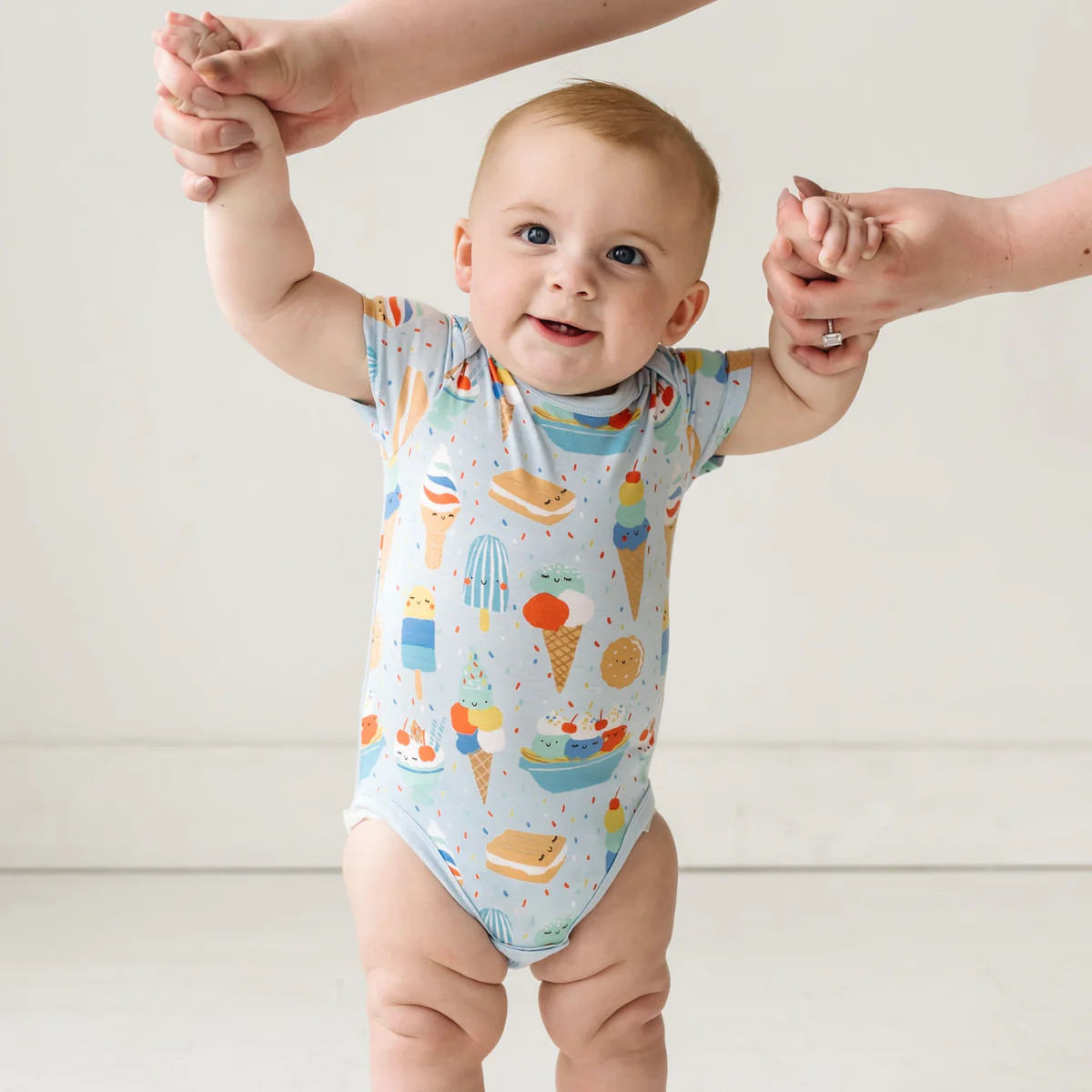 Blueberry Ice Cream Social Bodysuit | Little Sleepies