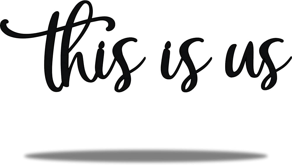 Vivegate This Is Us Wall Decor – 9.5” X 31" This Is Us Signs Home Decor Metal Decorations for... | Amazon (US)
