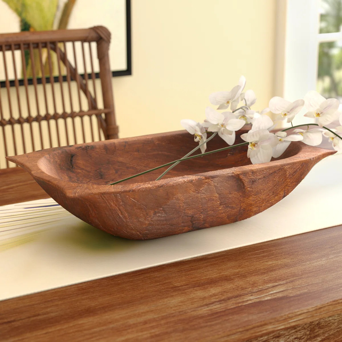 Glenfield Handmade Wood Oval Decorative Bowl | Wayfair North America