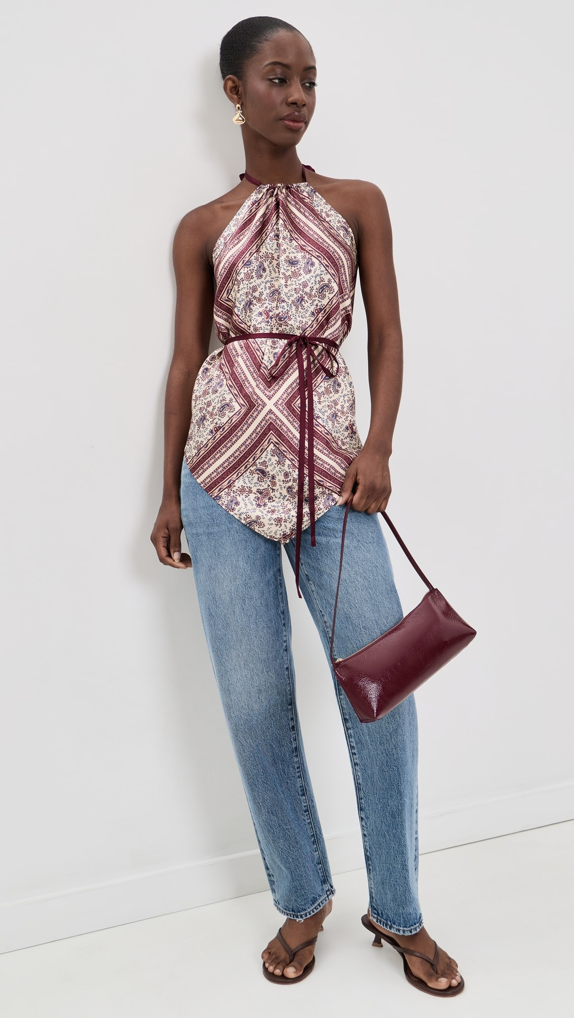 Reformation Una Silk Scarf Top | Shopbop | Shopbop