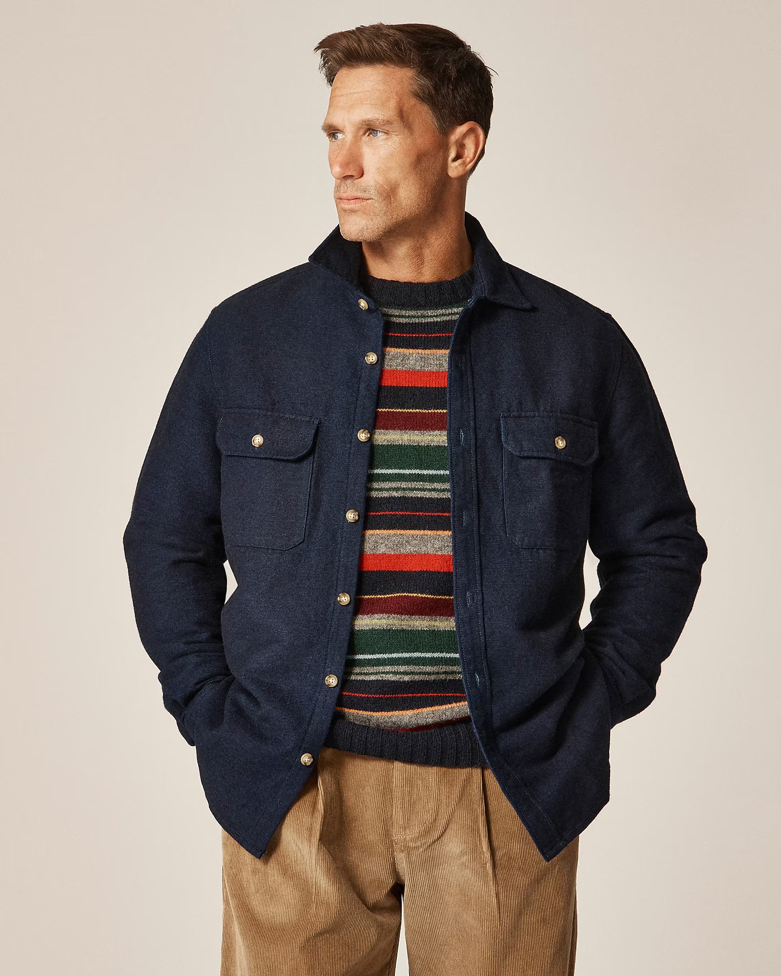 Heavyweight chamois workshirt in Japanese cotton | J. Crew US