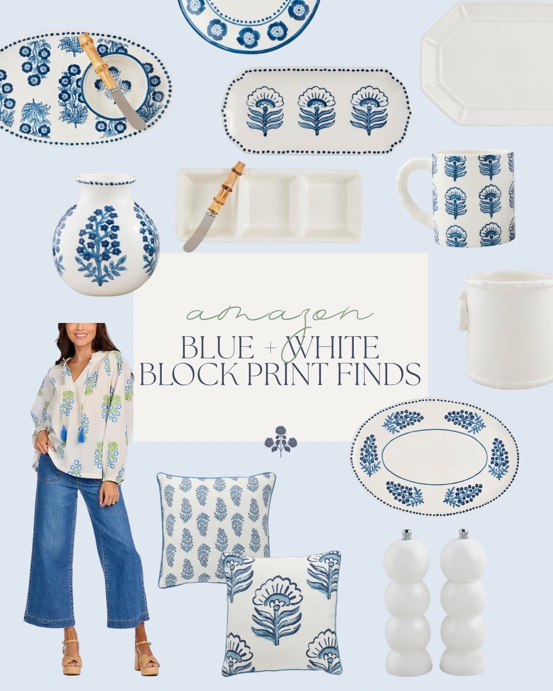 Blue and white block print finds from Amazon 😍

Amazon home, Amazon finds, Amazon decor, kitchen decor, blue and white decor, Grandmillennial style 

#LTKSaleAlert #LTKFindsUnder100 #LTKHome