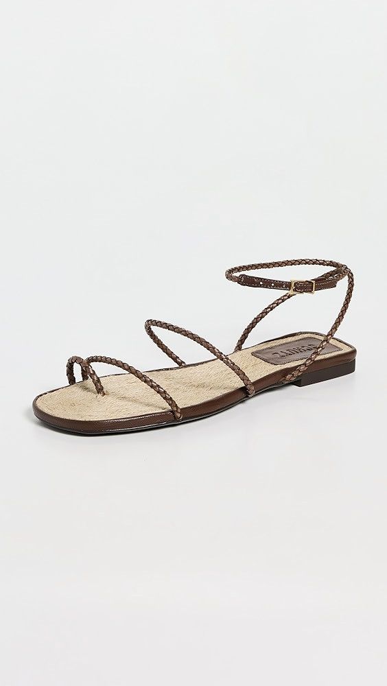 Kaya Straw Flat Sandals | Shopbop
