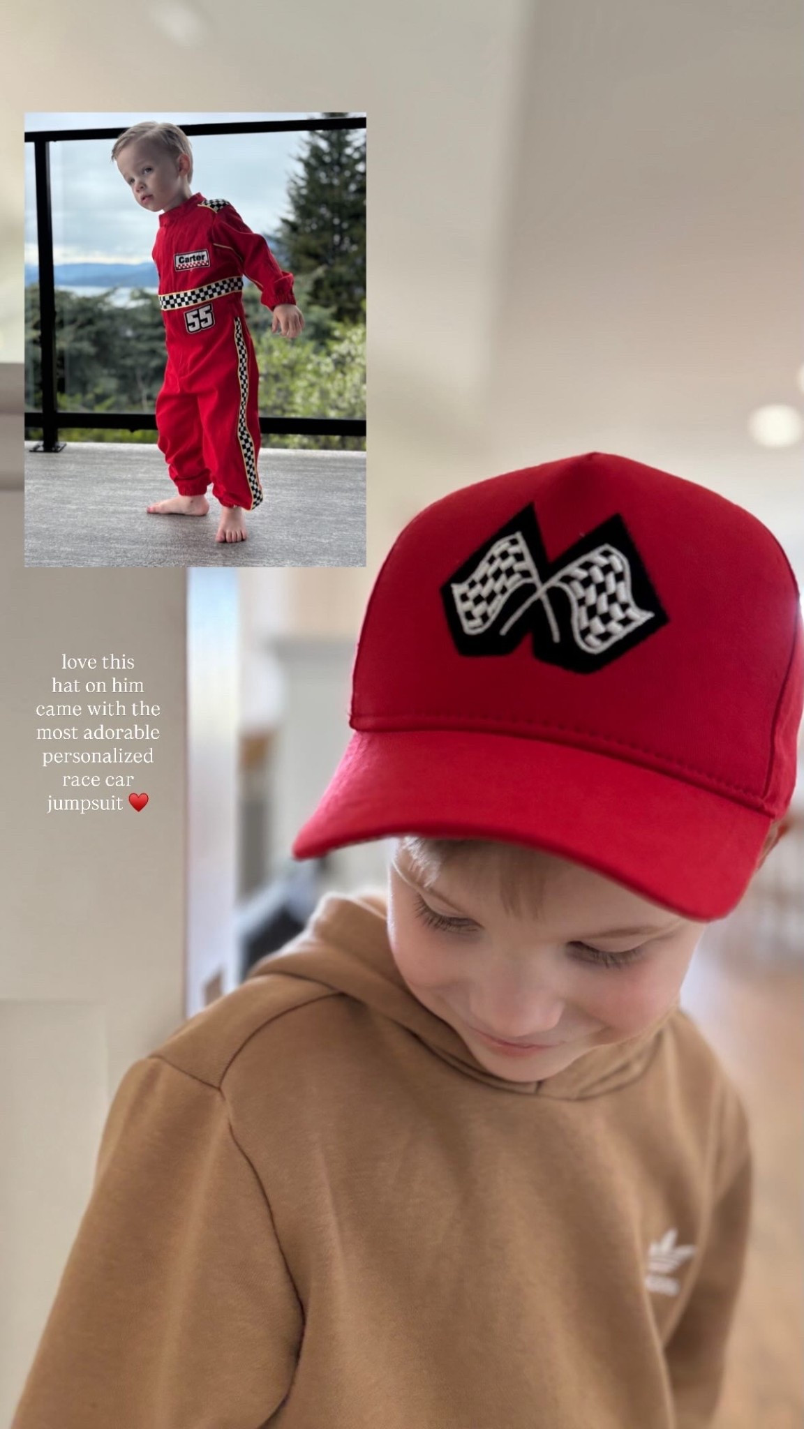 K I D S / love this hat on him, came with the most adorable kids racing jumpsuit he got for his birthday ♥️

#LTKmomlife #LTKootd #LTKKids
