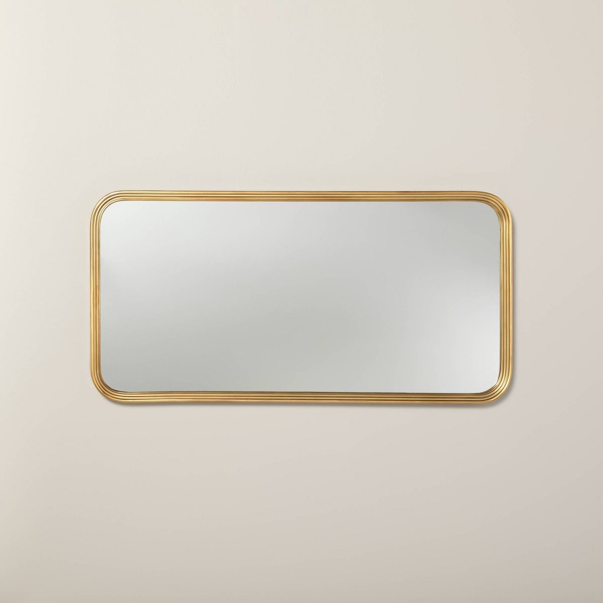 20"x40" Decorative Molding Rectangular Wall Mirror Antique Brass - Hearth & Hand™ with Magnolia | Target