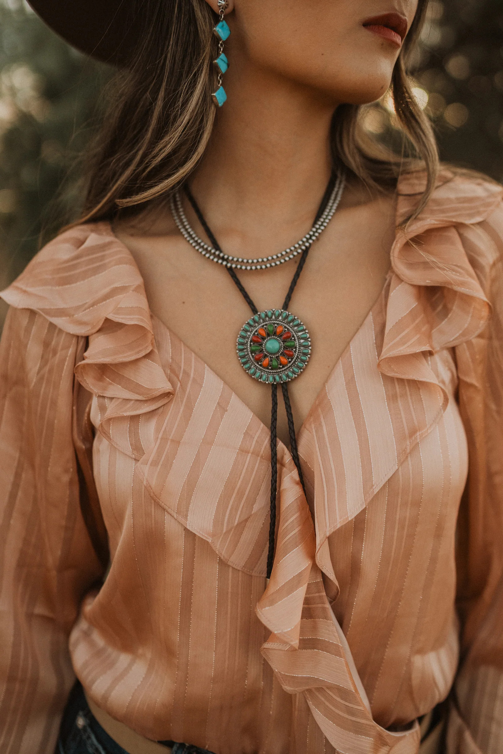 Stephanie Bolo Tie | Goldie Lew Jewelry, LLC