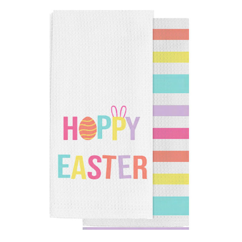 Bunny Brights Set of 2 Hoppy Easter Kitchen Towels | At Home